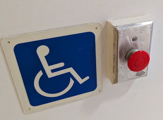 satisfying handicap door button