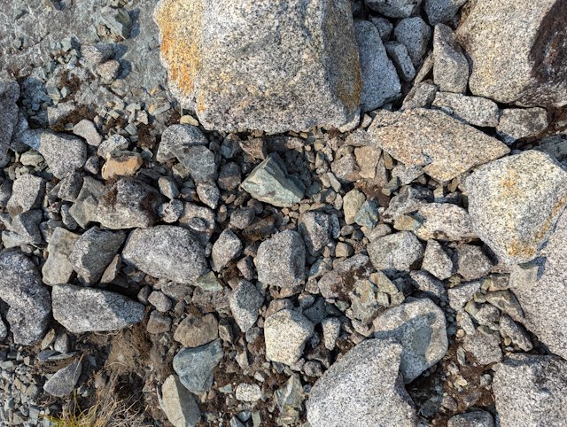 loose rocks probably interesting to geologist