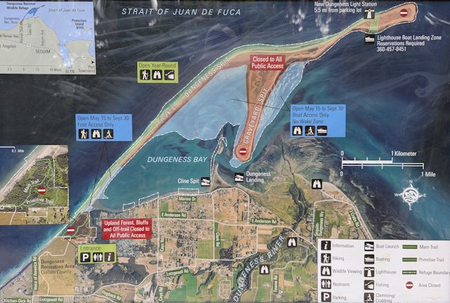 map of dungeness spit